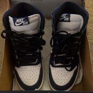 Nike Air High-Top Sneakers in Black and White